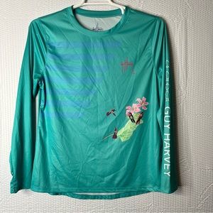 Guy Harvey Long Sleeve Fishing Shirt Size L